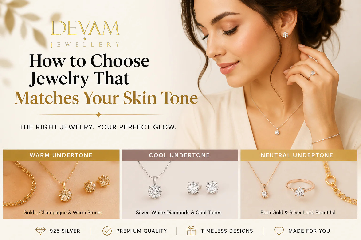 How to Choose Jewelry That Matches Your Skin Tone - by Devam-Jewellerys