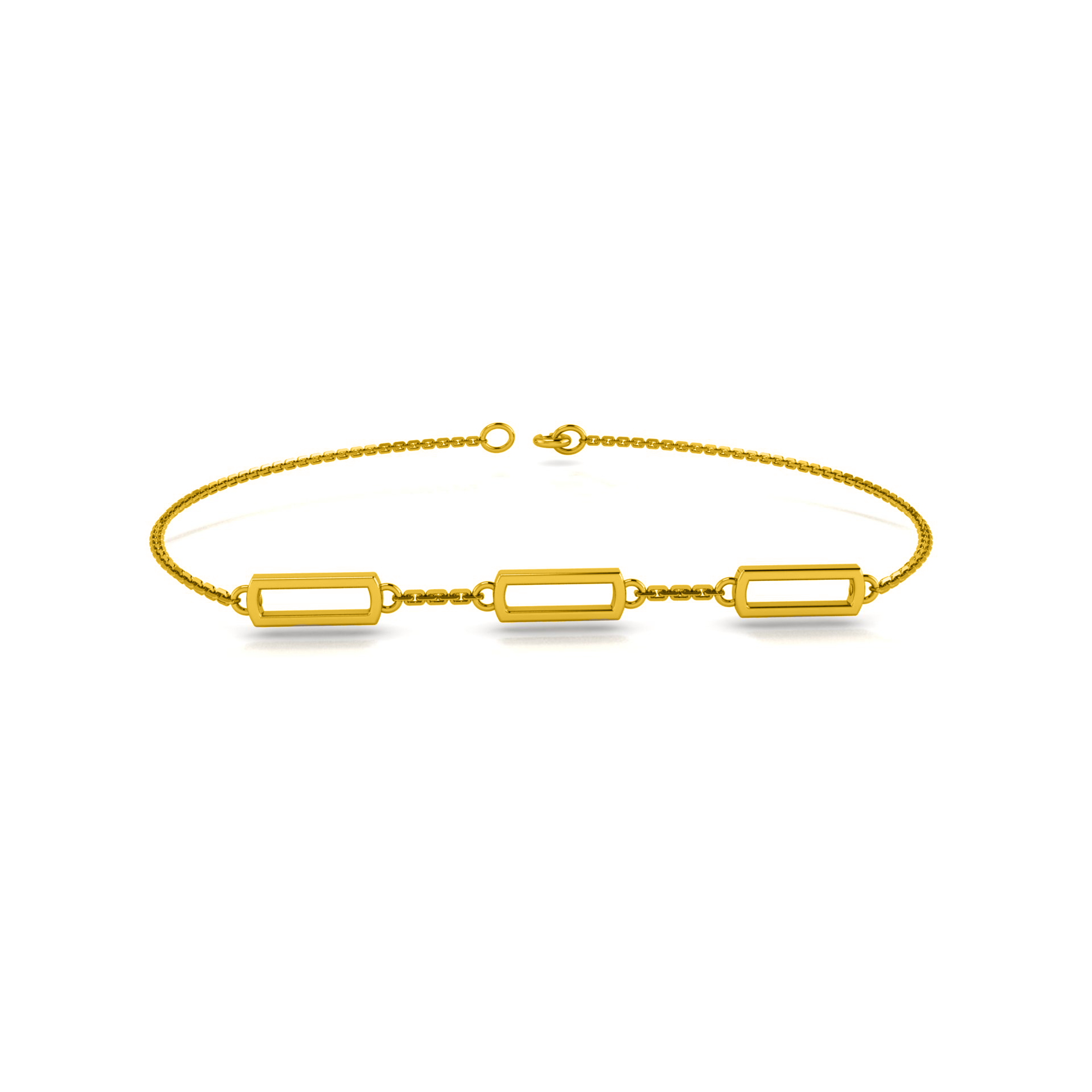 RKC Damen-Armband aus 925er Sterlingsilber, 14 Karat Roségold vergoldet, Gewicht 4,50 g, Höhe 5,00 mm