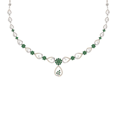 Collana affascinante con moissanite RKC 2.7 CT Argento 925 placcato oro rosa 14k Peso del prodotto 13,00 GM