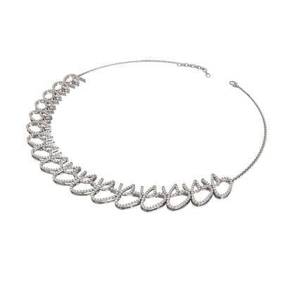 Charmante RKC 5,8 CT Moissanit-Halskette, 925er Silber, 14 Karat Gelbgold plattiert, Produktgewicht: 18,00 GM, Höhe: 15,00 mm