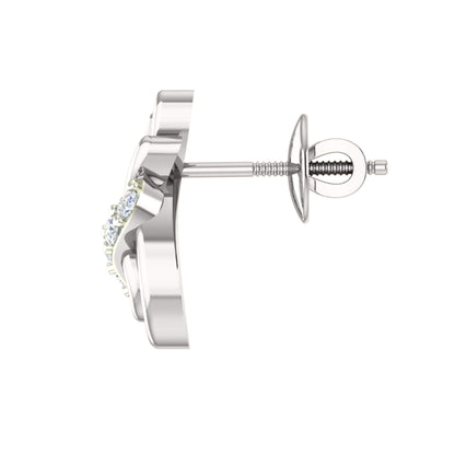 RKC 925 Silber Golden Gesamtgewicht 0,22 Karat Moissanit Anhänger Gewicht 3,65 g und Gewicht Ohrring 2,00 g, Set mit 14 Karat Gelbgold plattiert
