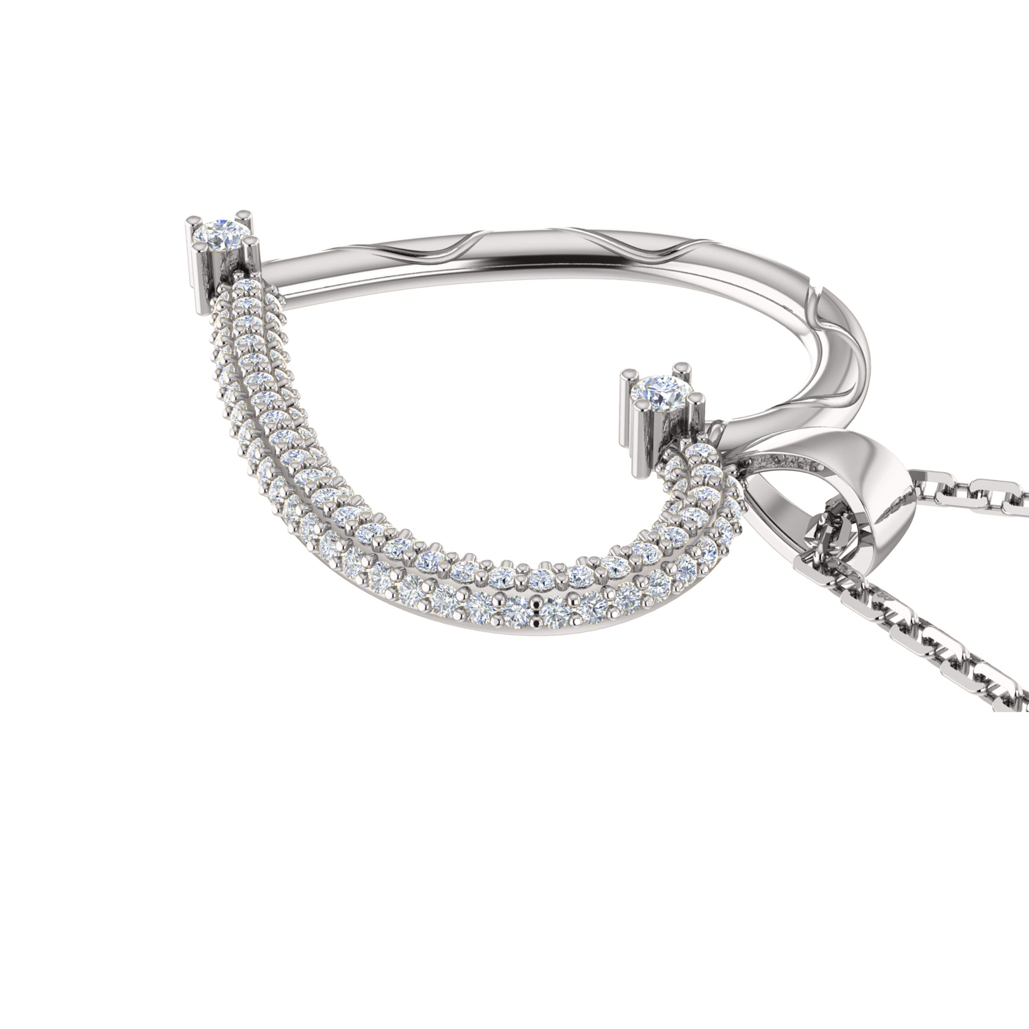 RKC Ciondolo stile cuore in moissanite da 0,46 ct, gioielli in argento 925, placcato in oro giallo 14 carati, peso 4,10 g, altezza 28 mm