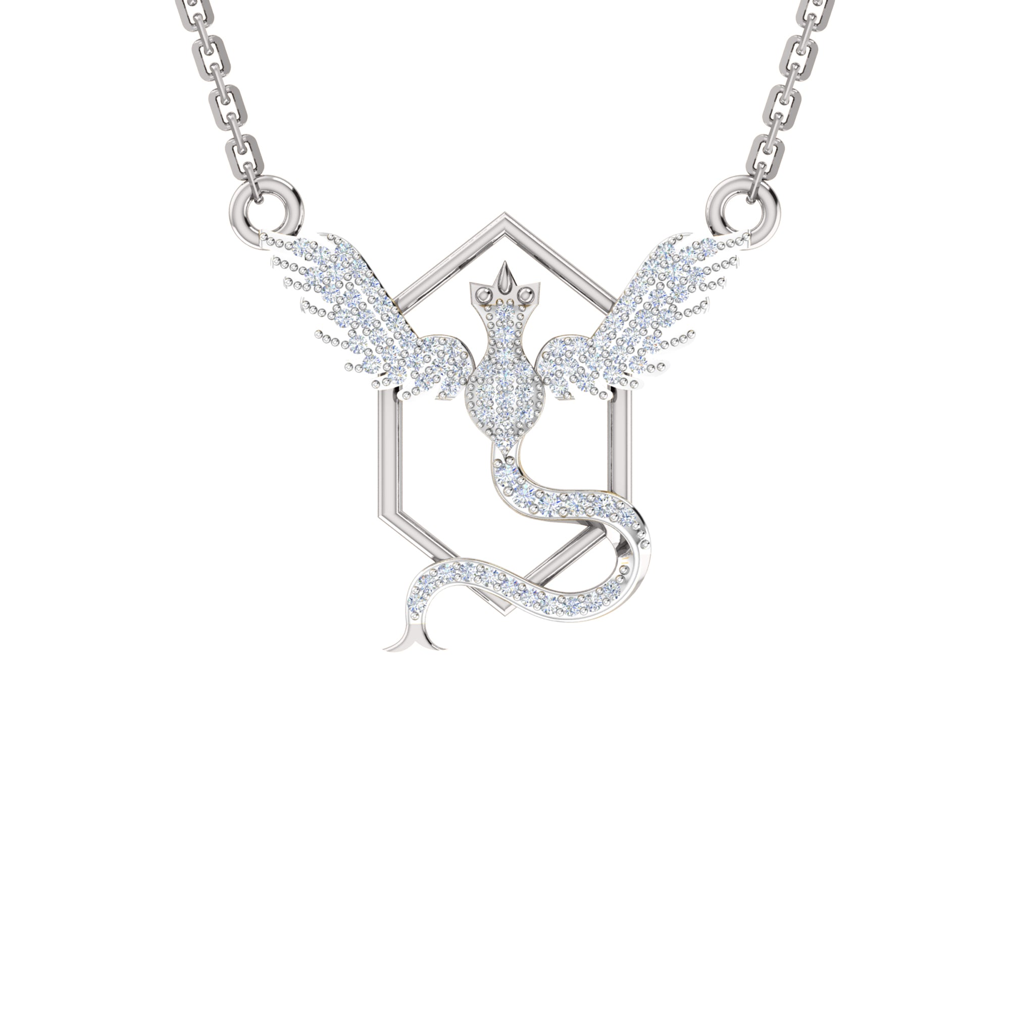 RKC 2,1 CT Moissanit Charm Halskette 925 Silber 14k Gelbgold plattiert Produktgewicht 4,00 GM Höhe 18,00 MM