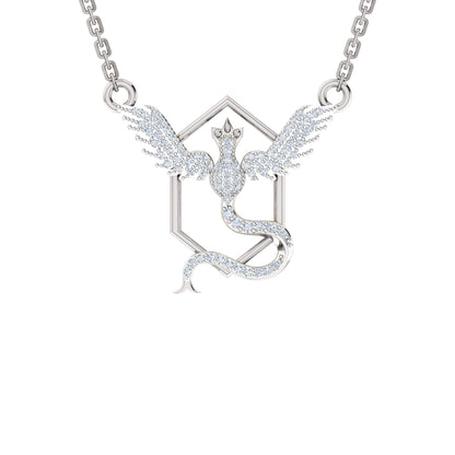 RKC 2,1 CT Moissanit Charm Halskette 925 Silber 14k Gelbgold plattiert Produktgewicht 4,00 GM Höhe 18,00 MM