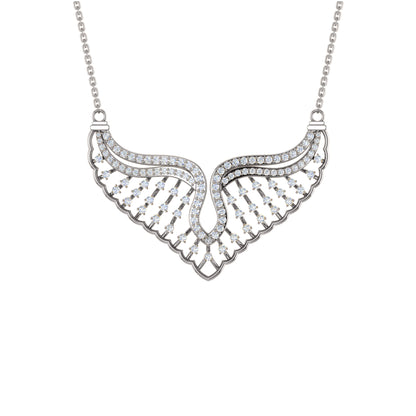 RKC 1,52 CT Moissanit Charmante Halskette 925 Silber 14k Roségold vergoldet Produktgewicht 8,00 GM Höhe 30,00 MM
