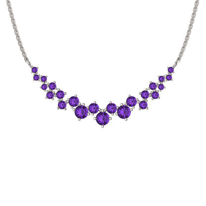 Collana affascinante con moissanite RKC da 10,35 CT Argento 925 placcato oro rosa 14k Peso del prodotto 4,80 GM