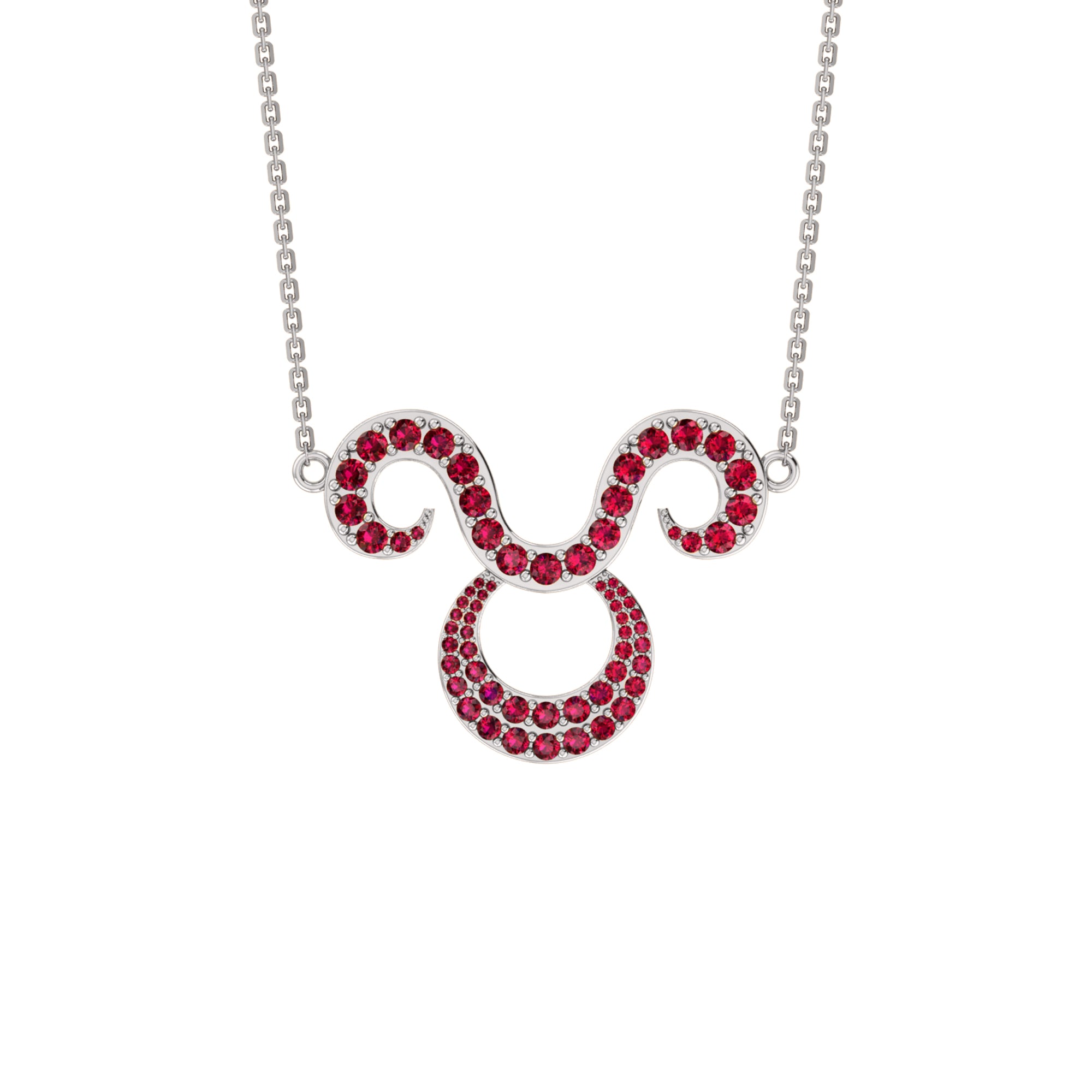 RKC 1,60 ct Moissanit Charming Aries Halskette Set 925 Silber 14 Karat Gelbgold plattiert Gewicht 5,00 g Höhe 25,40 mm