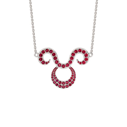 RKC 1,60 ct Moissanit Charming Aries Halskette Set 925 Silber 14 Karat Gelbgold plattiert Gewicht 5,00 g Höhe 25,40 mm