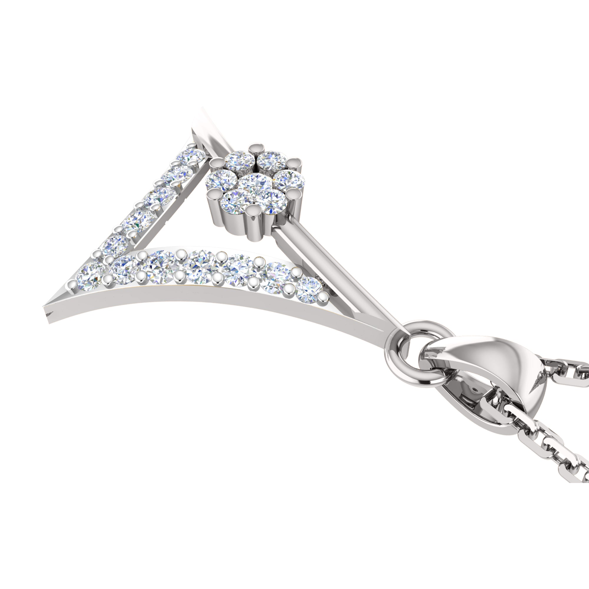 RKC 925 Silber Golden Gesamtgewicht 0,55 ct Moissanit Anhänger Gewicht 3,40 gm und Gewicht Ohrring 1,80 gm Set mit 14K Roségold plattiert