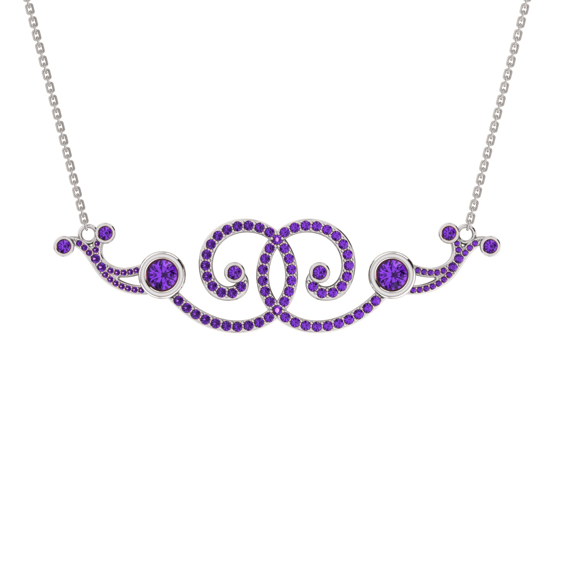 RKC 2,6 CT Moissanit Charm Halskette 925 Silber 14k Roségold vergoldet Produktgewicht 9,00 GM Höhe 18,00 MM
