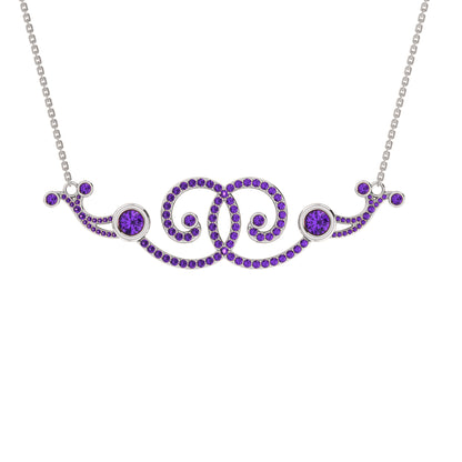 RKC 2,6 CT Moissanit Charm Halskette 925 Silber 14k Roségold vergoldet Produktgewicht 9,00 GM Höhe 18,00 MM