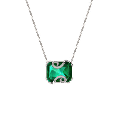 RKC 16 CT Solitär-Anhänger, 925er Silberschmuck, 14 Karat Roségold vergoldet, Gewicht 8,00 GM, Höhe 18,00 mm