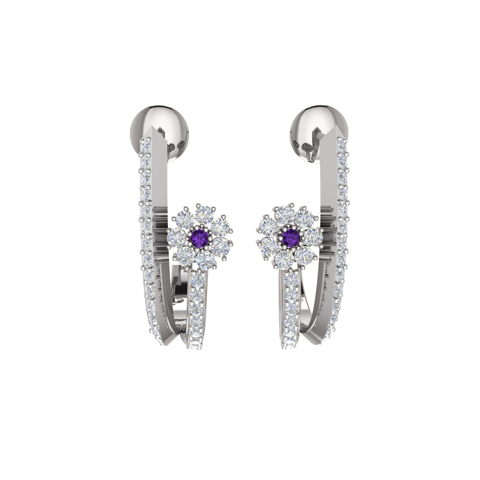 RKC 925 Sterling Silber Hoops & Huggies Ohrring Damenohrring 14 Karat Gelbgold über 3,20 WT, Höhe 20,00 mm