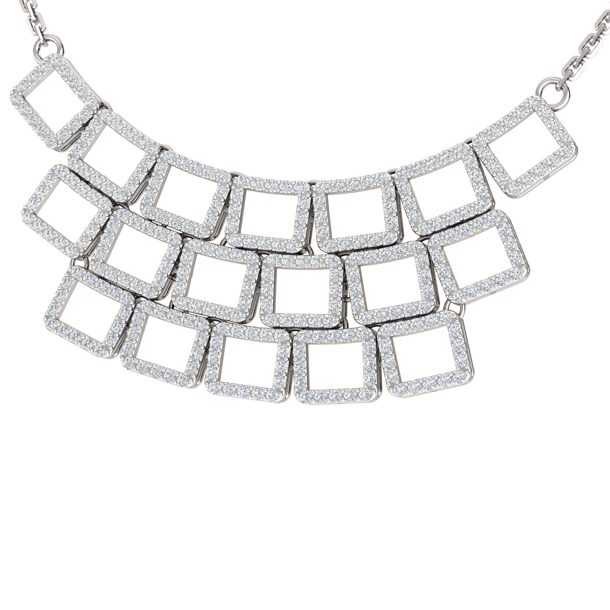 RKC 2,6 CT Moissanit-Halskette, 925er Silber, 14 Karat Gelbgold plattiert, Produktgewicht: 8,00 GM, Höhe: 20,00 mm