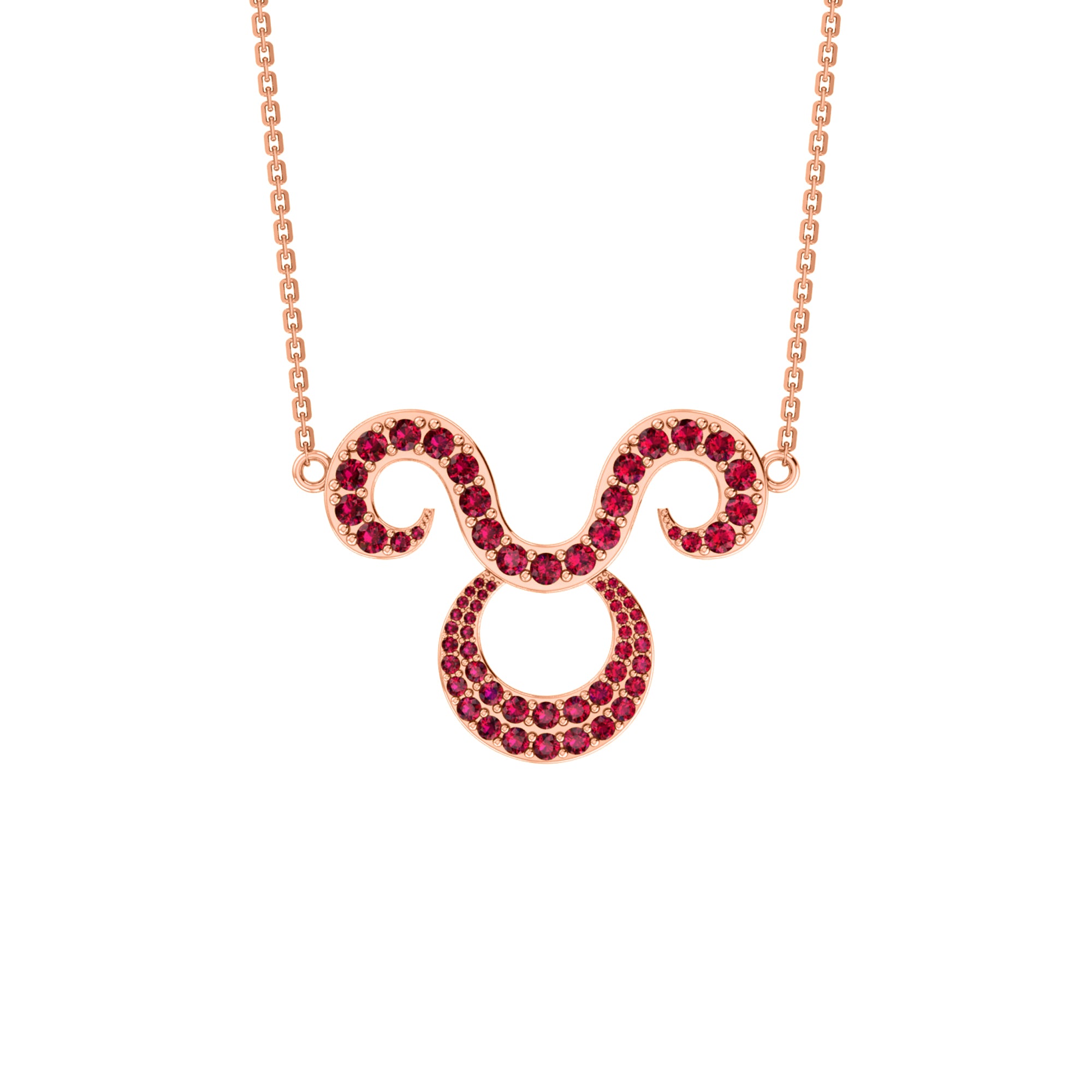 RKC 1,60 ct Moissanit Charming Aries Halskette Set 925 Silber 14 Karat Gelbgold plattiert Gewicht 5,00 g Höhe 25,40 mm