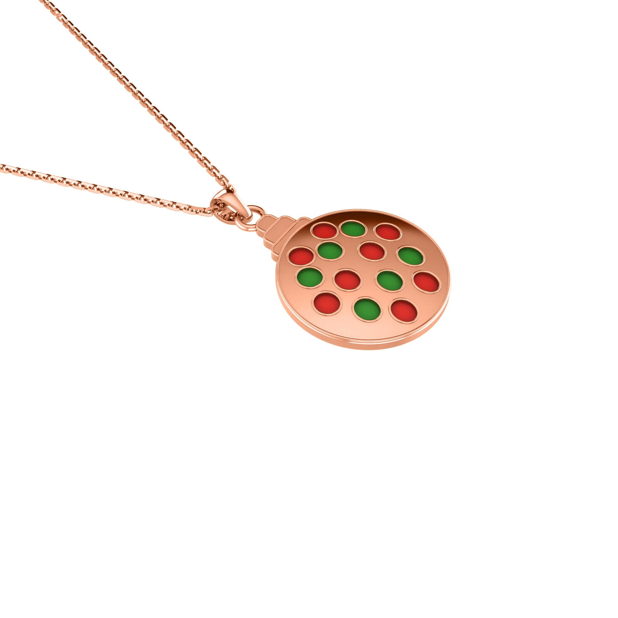 RKC 925 Sterling Silver Enamel Women Pendant Set 14K Yellow Gold Plated Wt 4.40gm Height 19.00mm