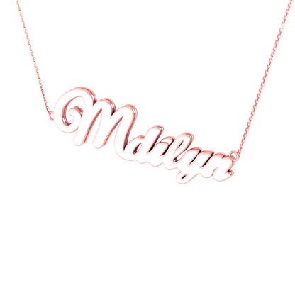RKC Initial Personalize Name Pendant Necklace 14k Yellow Gold Plated 925 Silver Product Weight gm