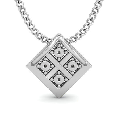Ciondolo in moissanite da donna in argento 925 RKC da 0,06 ct, placcato in oro giallo 14 carati, peso 2,9 g, altezza 9,5 mm