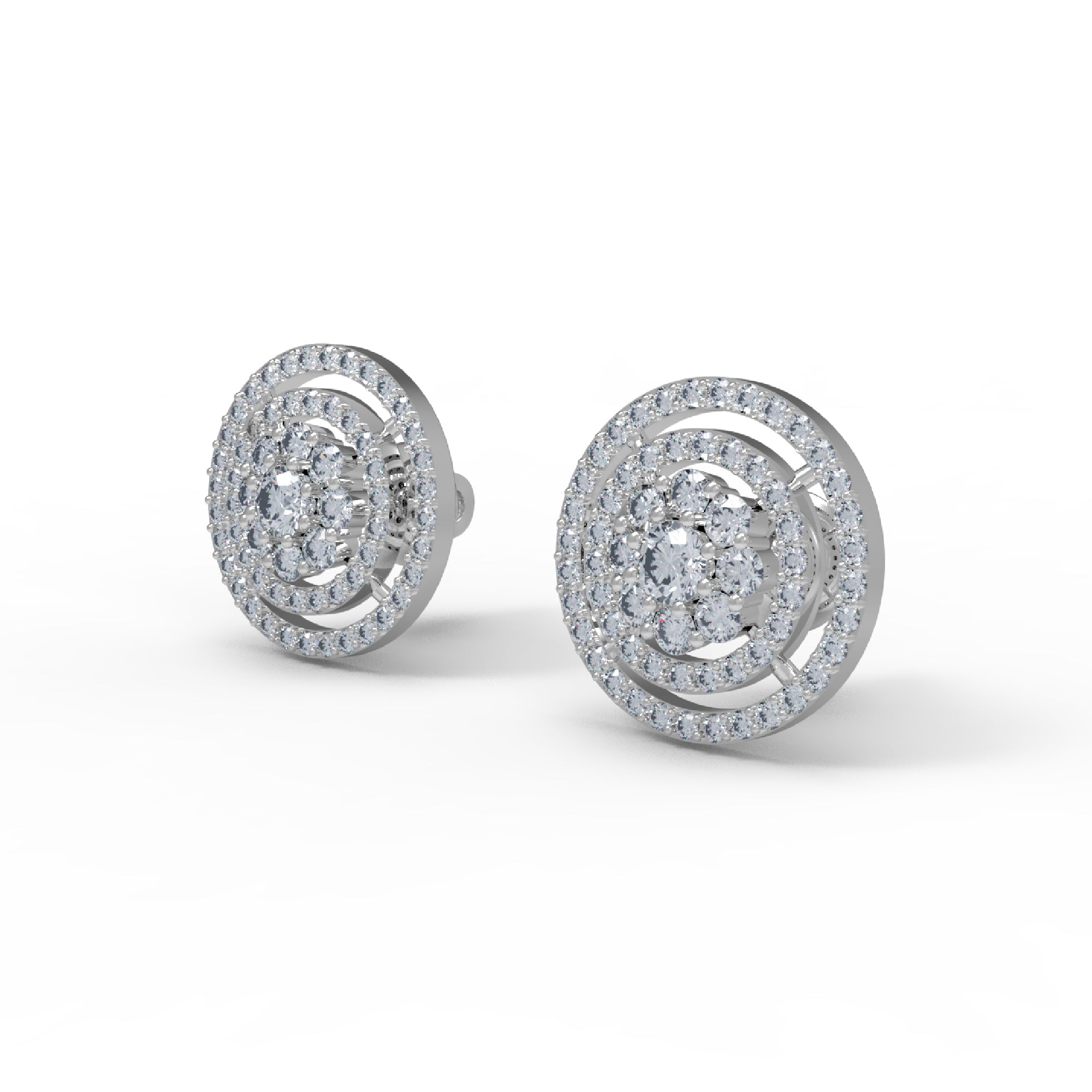 RKC 925 Sterling Silber Damen-Ohrring für den täglichen Gebrauch, 14 Karat Gelb, Gesamtgewicht 3,70 GM, Höhe 13,50 mm