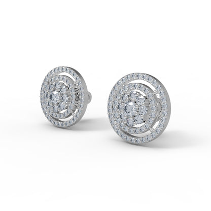 RKC 925 Sterling Silber Damen-Ohrring für den täglichen Gebrauch, 14 Karat Gelb, Gesamtgewicht 3,70 GM, Höhe 13,50 mm