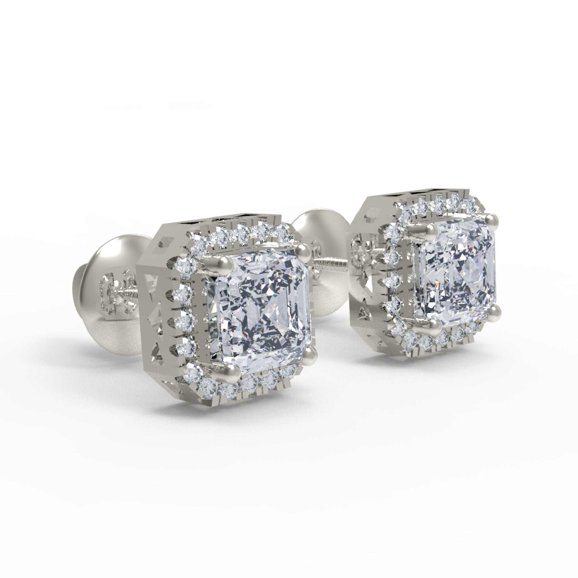Orecchino da donna a bottone in argento sterling RKC 925 14k giallo sopra peso 2,3 Gm altezza 7,80 MM