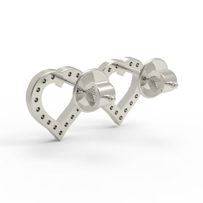 RKC Damen-Ohrstecker aus 925er-Sterlingsilber mit Schraubverschluss, 14 Karat Gelb, Produktgewicht: 5,20 GM, Höhe: 16,50 mm