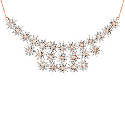 Collana affascinante con moissanite RKC 24,00 CT Argento 925 placcato oro rosa 14k Peso del prodotto 18,00 GM