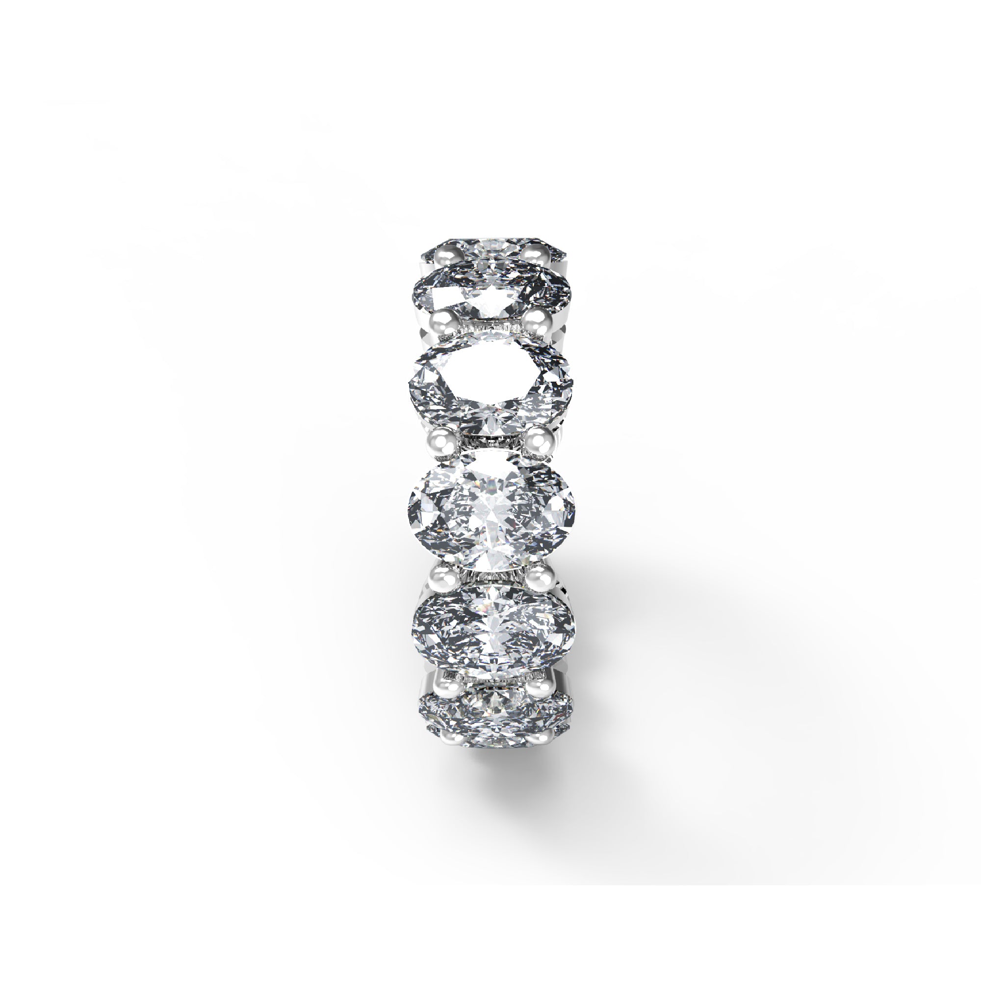 Anello di fidanzamento con moissanite taglio ovale RKC da 8,5 carati, argento 925, placcato oro giallo 14k, per donna, peso 4,40 g, larghezza 6 mm