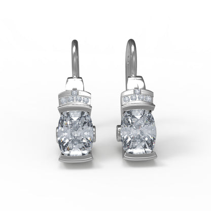 RKC 925 Sterling Silber Creolen-Ohrring für Damen, 14 Karat Gelb, Gesamtgewicht 4,20 GM, Höhe 22,00 mm