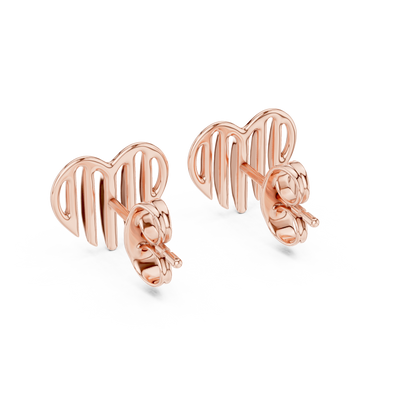 925 Silver Surrealist Dripping Heart Style 14K Gold Plated