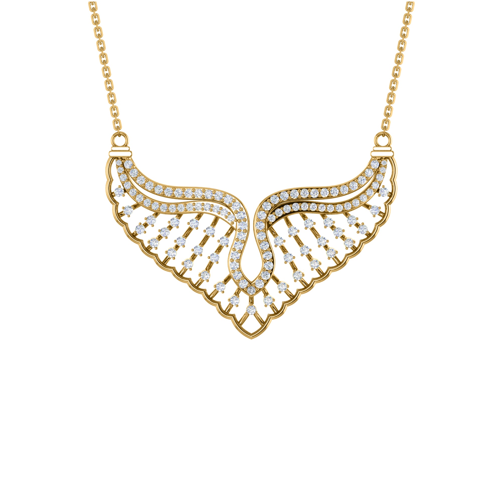 RKC 1,52 CT Moissanit Charmante Halskette 925 Silber 14k Roségold vergoldet Produktgewicht 8,00 GM Höhe 30,00 MM