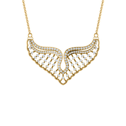 RKC 1,52 CT Moissanit Charmante Halskette 925 Silber 14k Roségold vergoldet Produktgewicht 8,00 GM Höhe 30,00 MM