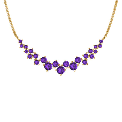 Collana affascinante con moissanite RKC da 10,35 CT Argento 925 placcato oro rosa 14k Peso del prodotto 4,80 GM