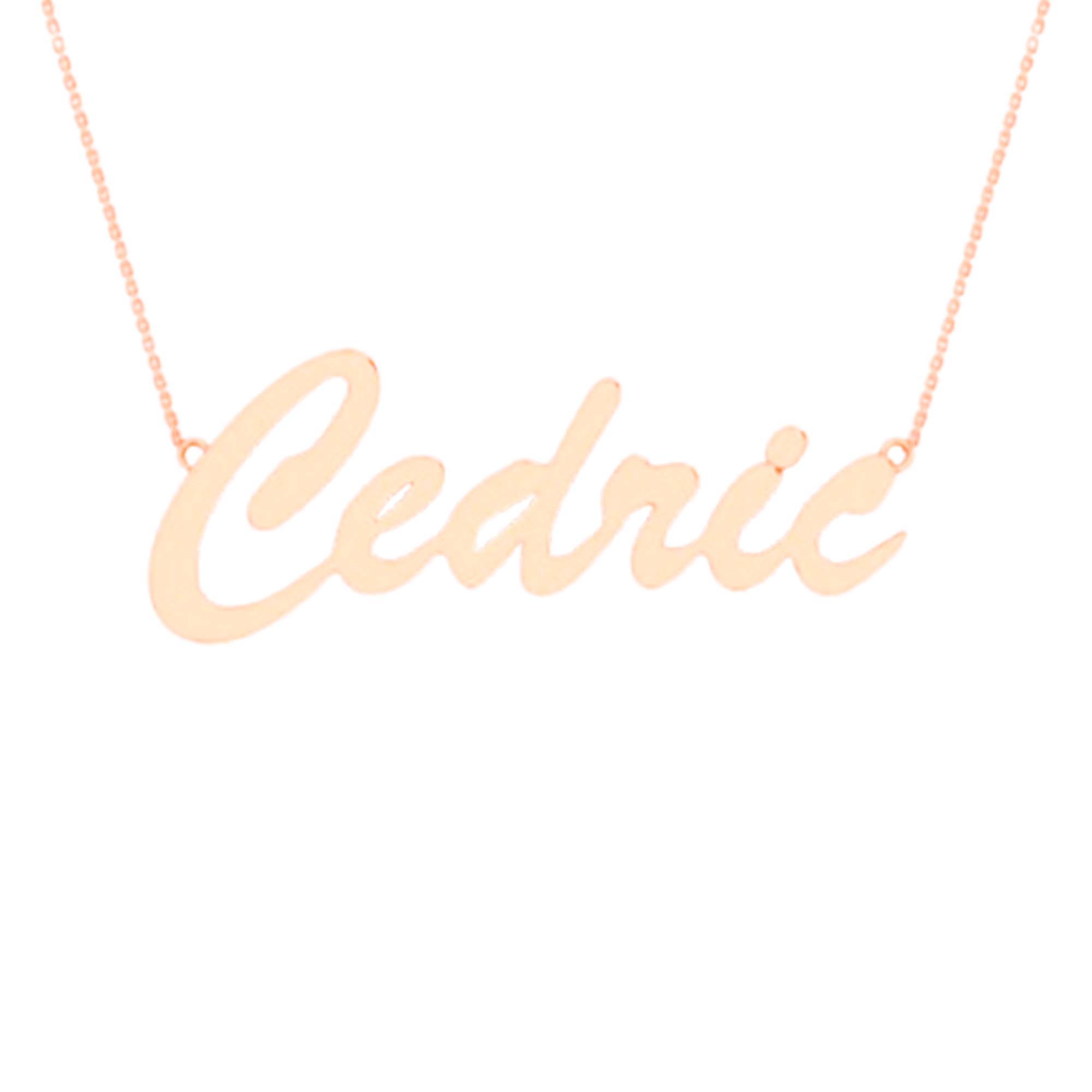 RKC 14k Yellow Gold Plated Beautiful Name Pendant Necklace Customize your Name