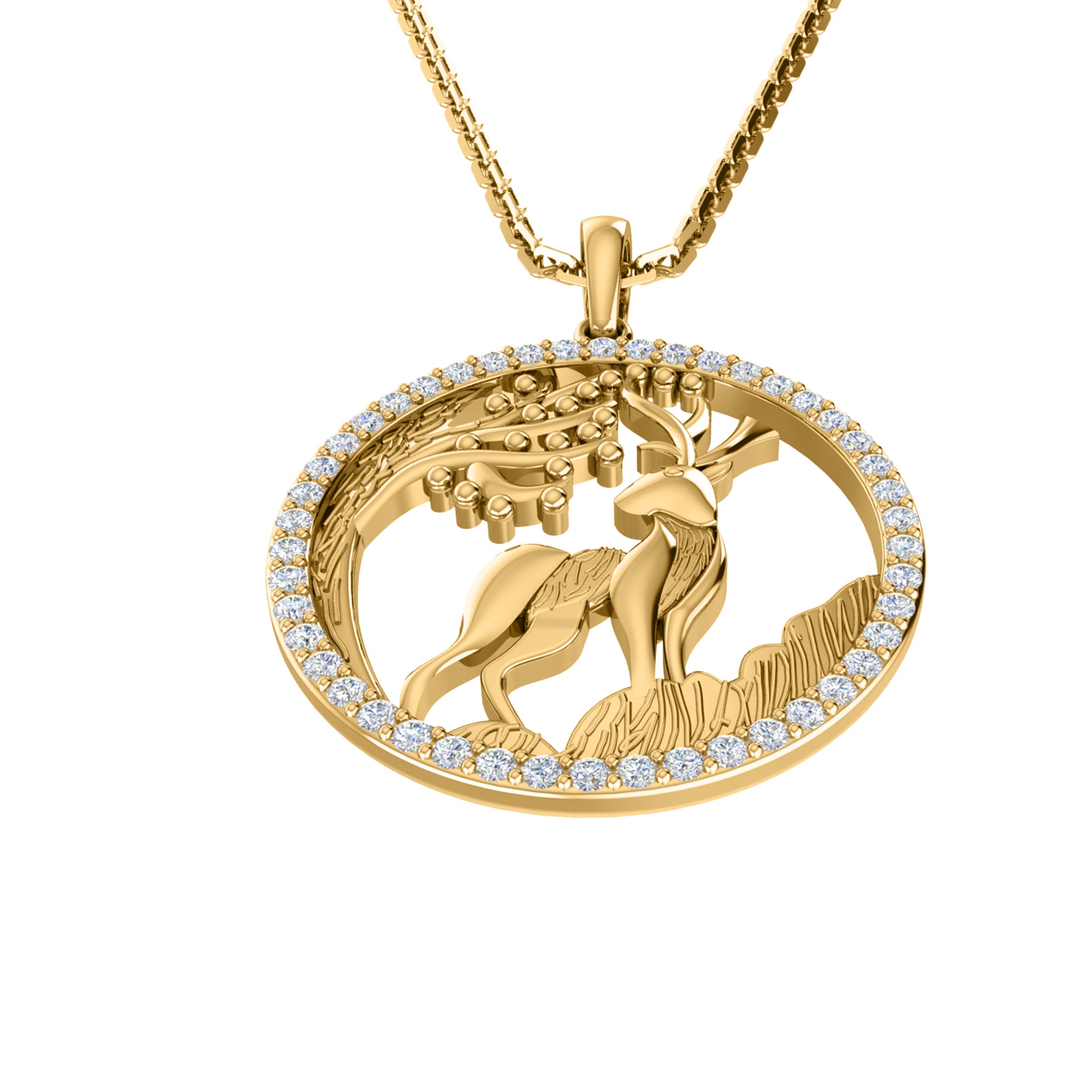 RKC 0,30 Karat Moissanit-Charm-Anhänger, 925er Silberschmuck, 14 Karat Roségold vergoldet, Gewicht 4,50 g, Höhe 19 mm