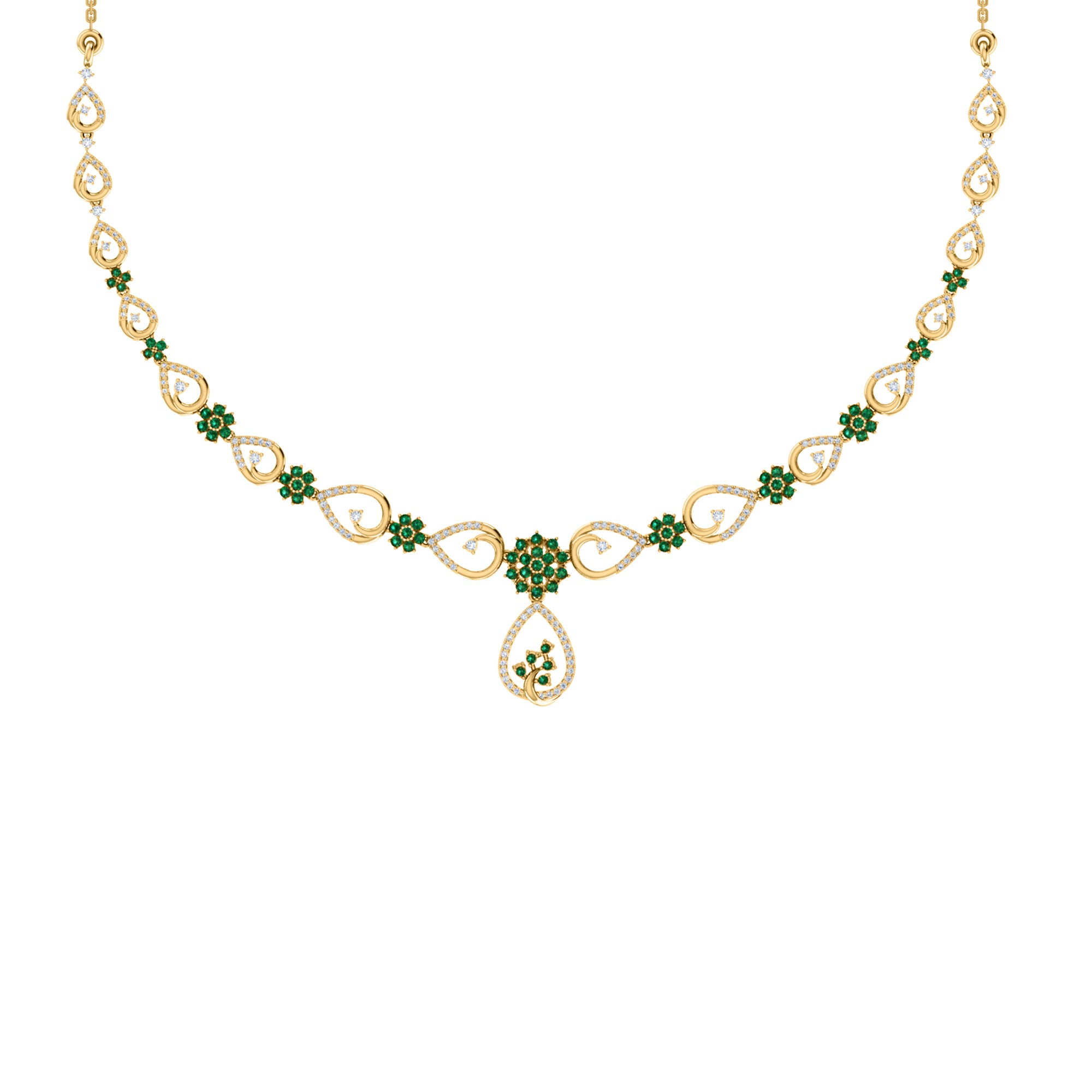 Collana affascinante con moissanite RKC 2.7 CT Argento 925 placcato oro rosa 14k Peso del prodotto 13,00 GM