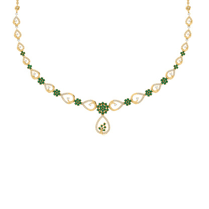 Collana affascinante con moissanite RKC 2.7 CT Argento 925 placcato oro rosa 14k Peso del prodotto 13,00 GM