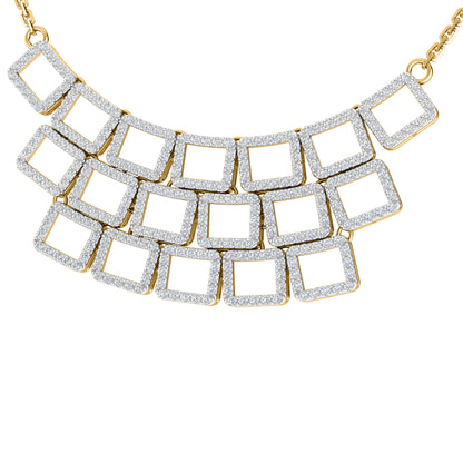 RKC 2,6 CT Moissanit-Halskette, 925er Silber, 14 Karat Gelbgold plattiert, Produktgewicht: 8,00 GM, Höhe: 20,00 mm