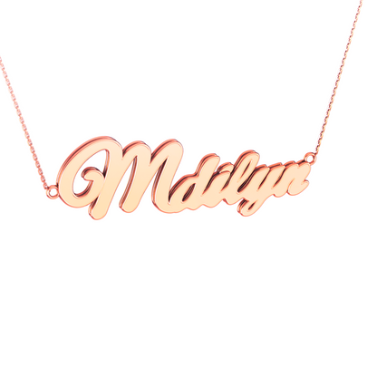 RKC Initial Personalize Name Pendant Necklace 14k Yellow Gold Plated 925 Silver Product Weight gm