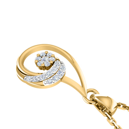 RKC 925 Silber, insgesamt 0,42 ct Moissanit-Anhänger, Ohrring-Set, Gewicht 5,40 g, mit 14-karätiger Rosévergoldung