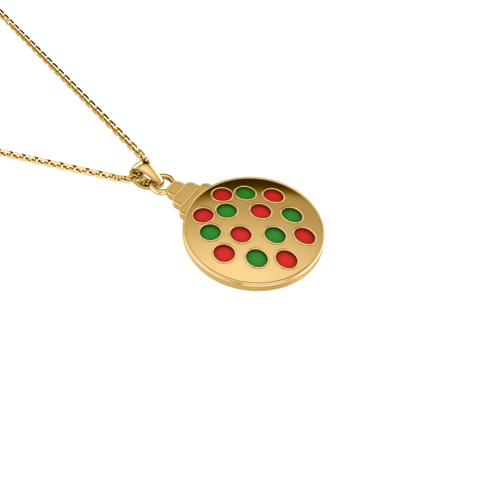 RKC 925 Sterling Silver Enamel Women Pendant Set 14K Yellow Gold Plated Wt 4.40gm Height 19.00mm