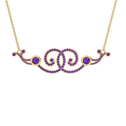 RKC 2,6 CT Moissanit Charm Halskette 925 Silber 14k Roségold vergoldet Produktgewicht 9,00 GM Höhe 18,00 MM
