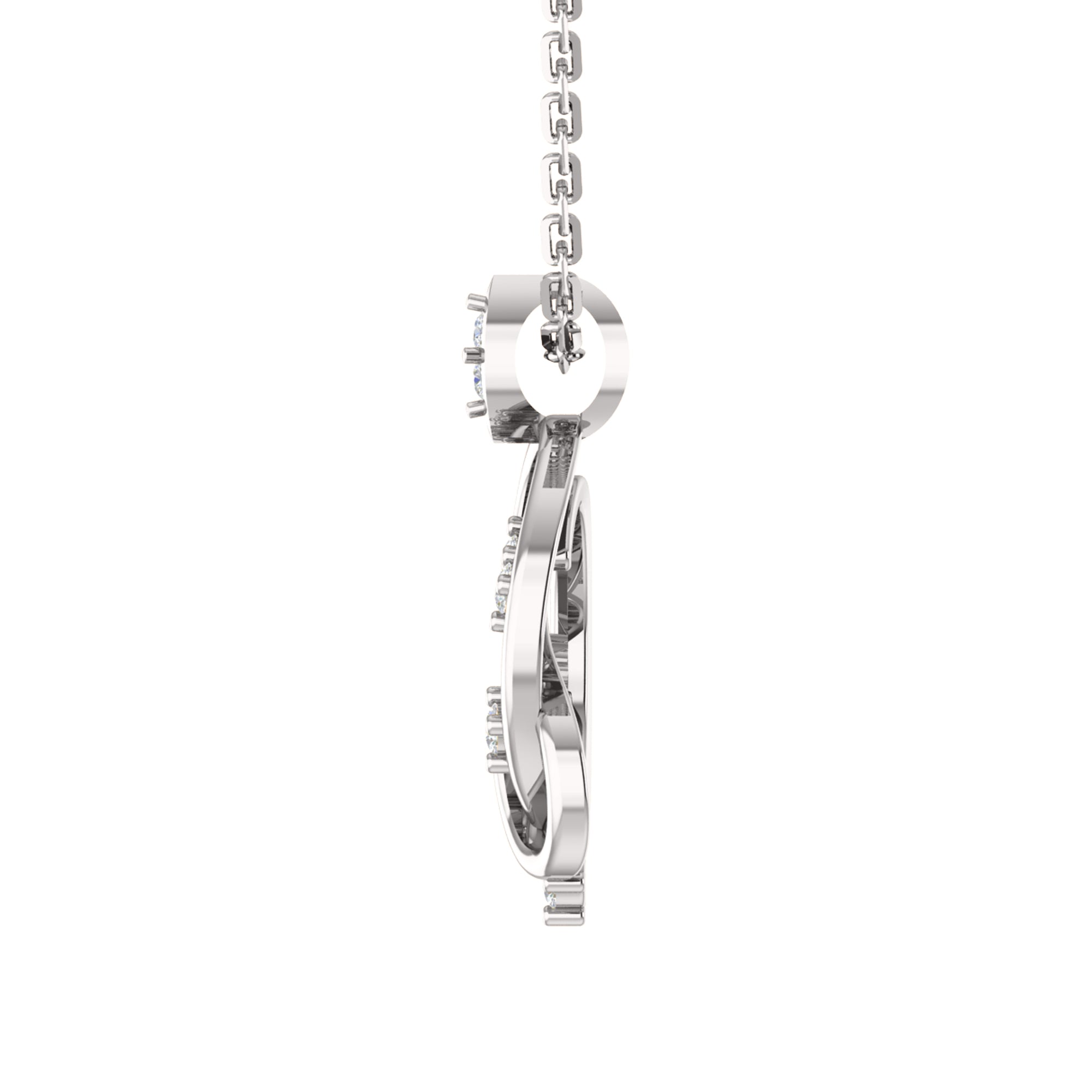 RKC 925 Silber Golden Gesamtgewicht 0,32 ct Moissanit Anhänger Gewicht 3,70 gm und Gewicht Ohrring 1,80 gm Set mit 14K Gelbgold plattiert