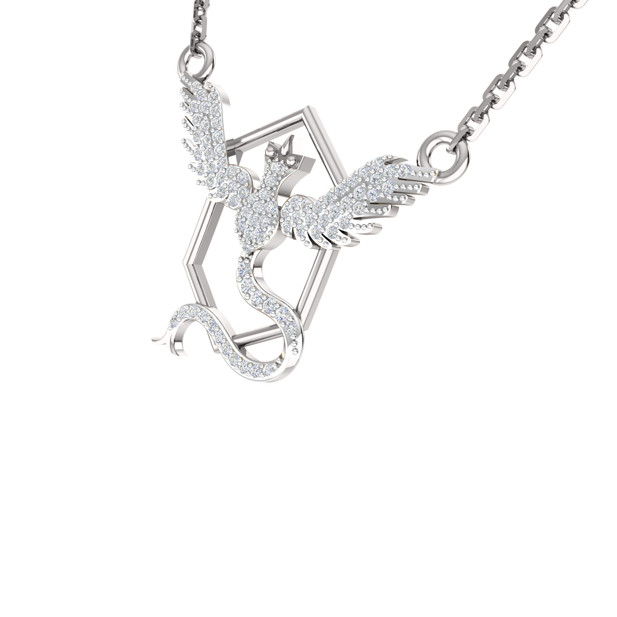 RKC 2,1 CT Moissanit Charm Halskette 925 Silber 14k Gelbgold plattiert Produktgewicht 4,00 GM Höhe 18,00 MM