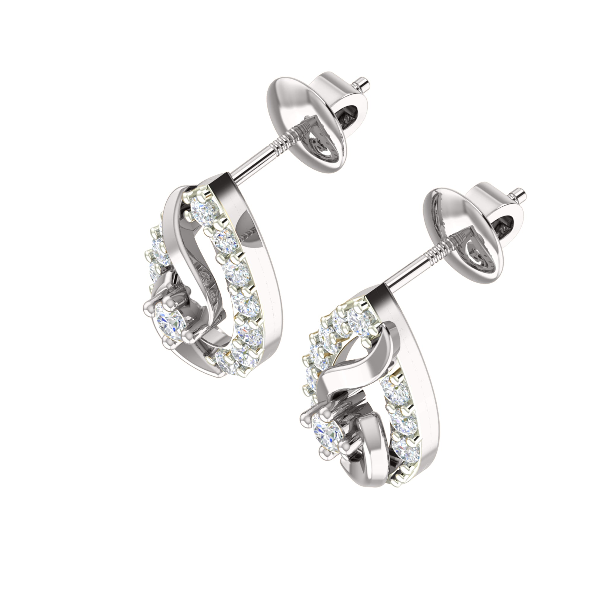 RKC 925 Silber Goldener Moissanit-Anhänger mit einem Gewicht von insgesamt 0,65 ct (Gewicht 4,50 g) und einem Gewicht (Ohrring) mit 2,00 g (Gewicht: 2,00 g), besetzt mit 14 Karat Rosévergoldung