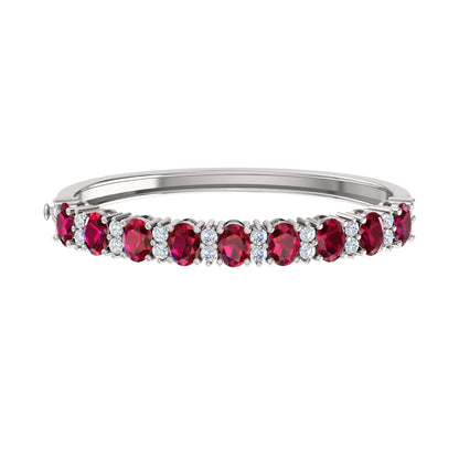 Bracciale rigido da donna in argento sterling 925 RKC da 13,25 CT, oro giallo 14 carati, peso 18,00 GM, altezza 46,00 MM