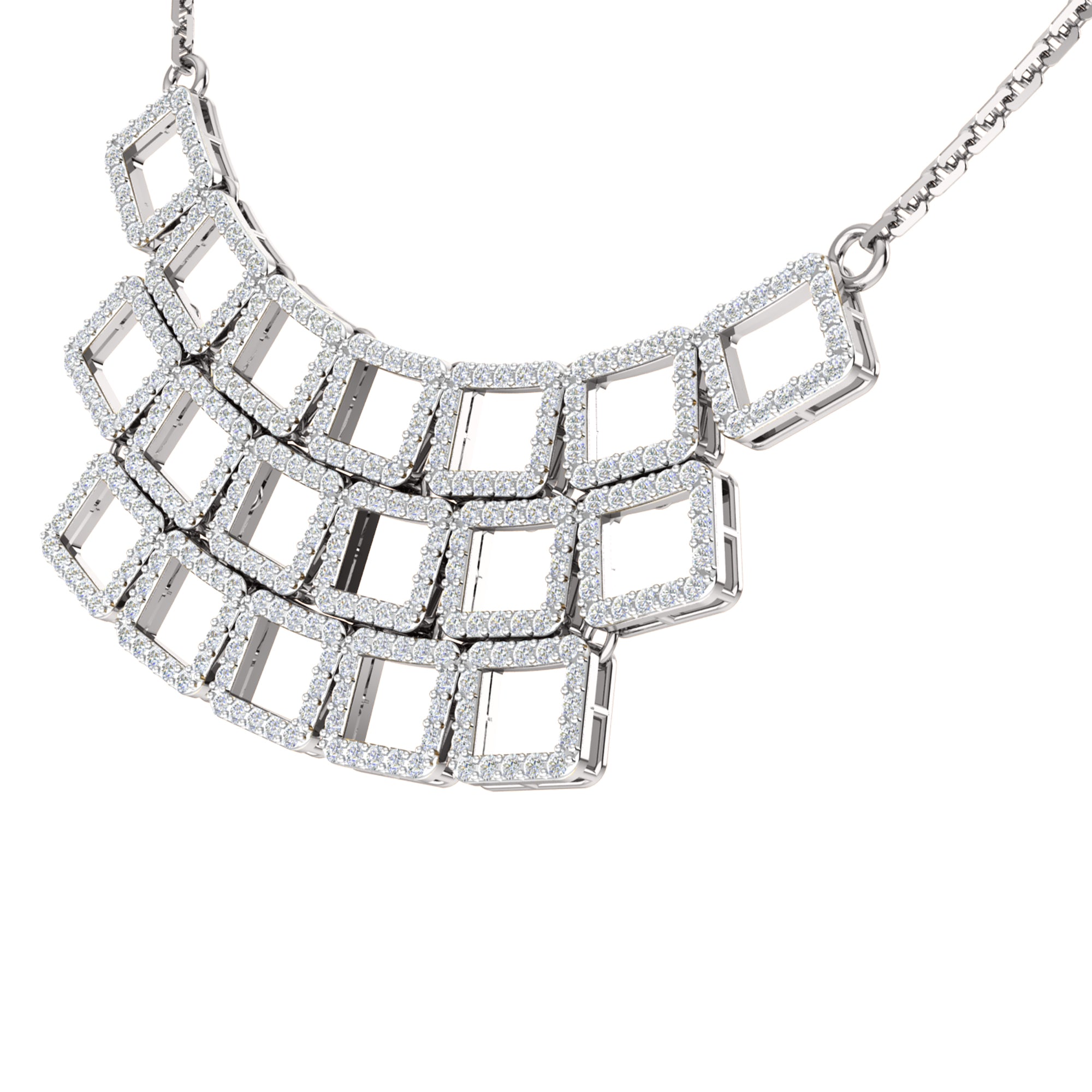 RKC 2,6 CT Moissanit-Halskette, 925er Silber, 14 Karat Gelbgold plattiert, Produktgewicht: 8,00 GM, Höhe: 20,00 mm
