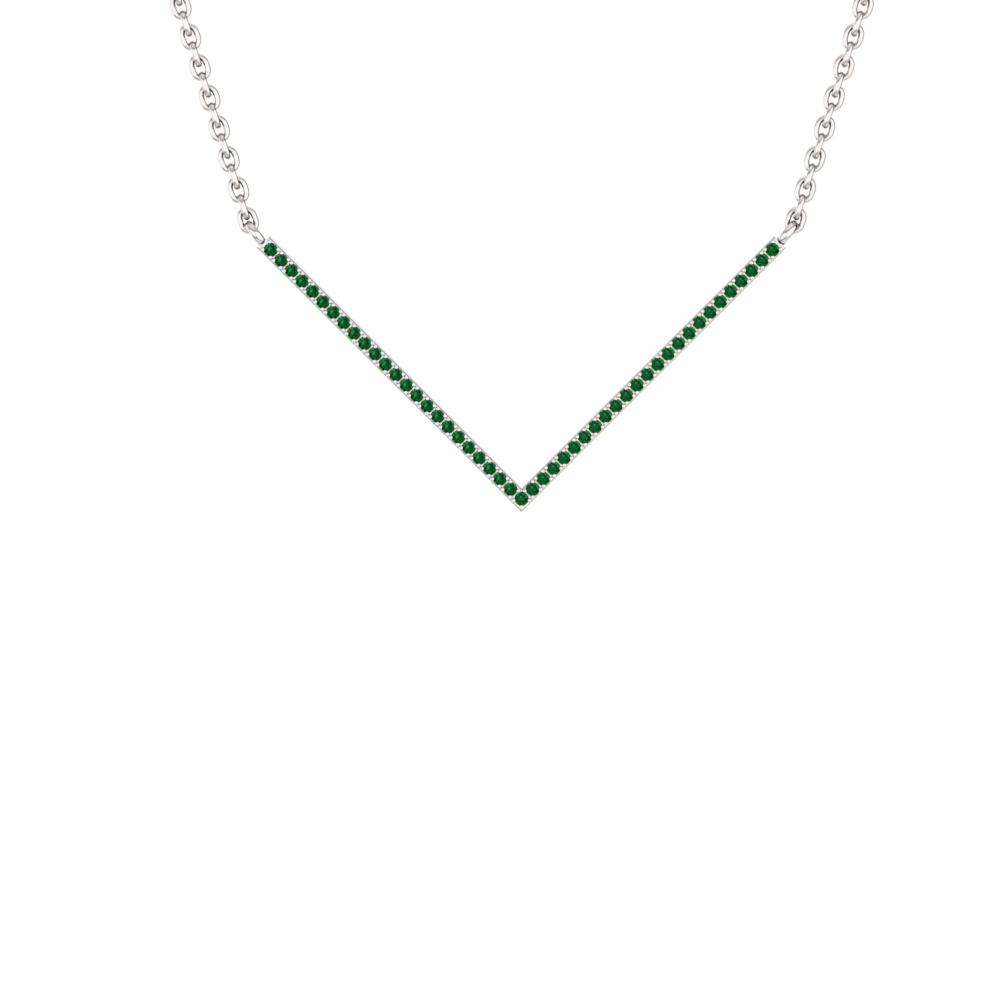 RKC 0,4 CT Moissanit Charm Halskette 925 Silber 14k Roségold vergoldet Produktgewicht 3,5 GM Höhe 24,00 MM