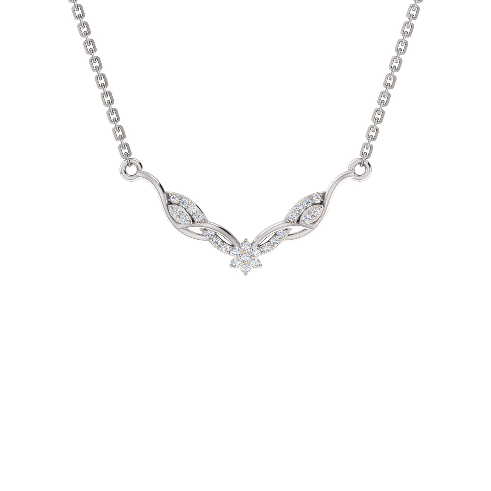 RKC 2,4 CT bezaubernde Moissanit-Halskette, 925er Silber, 14 Karat Gelbgold plattiert, Produktgewicht: 4,50 GM, Höhe: 16,50 mm