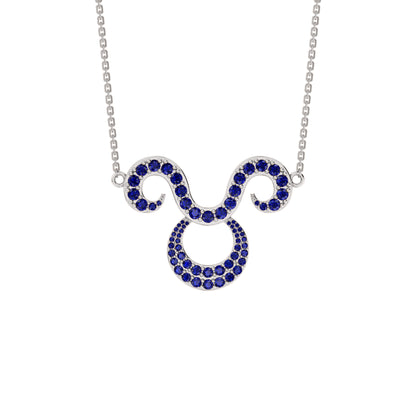 RKC 1,60 ct Moissanit Charming Aries Halskette Set 925 Silber 14 Karat Gelbgold plattiert Gewicht 5,00 g Höhe 25,40 mm